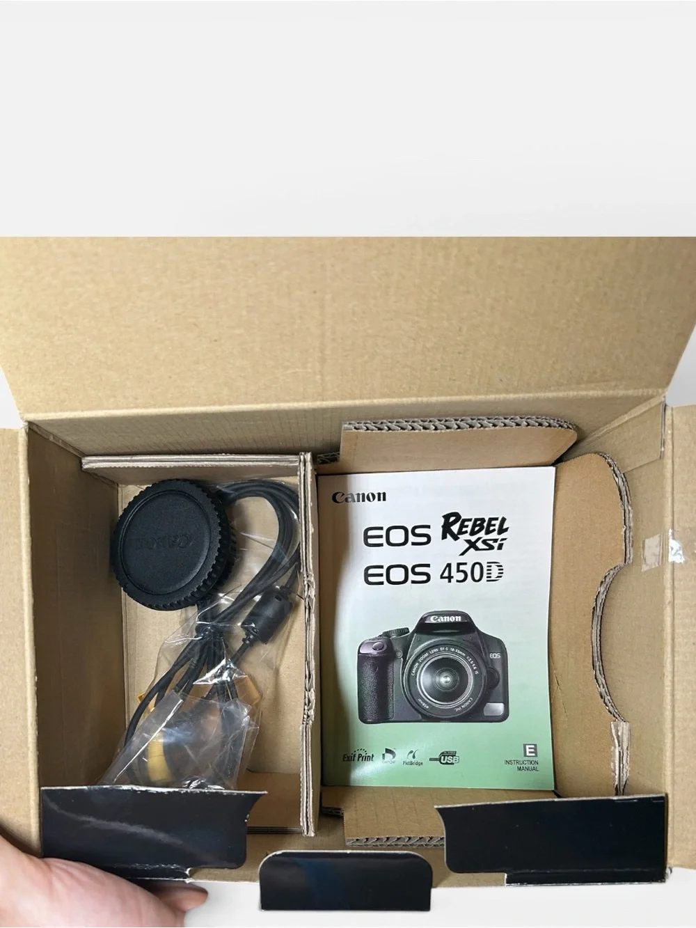 Canon Rebel EOS Rebel XSI EF-S 18-55 IS Camera Kit Body Lens Strap Case W/Box